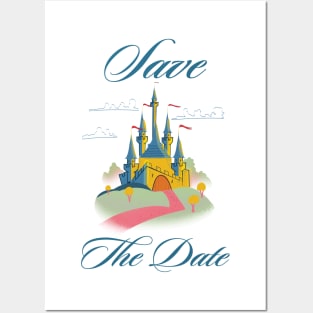 Save the Date Fairytail Castle Posters and Art